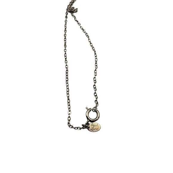 Park Lane Silver Tone Round Metal Purple Stone Short Necklace Dainty Fairycore - Picture 6 of 8